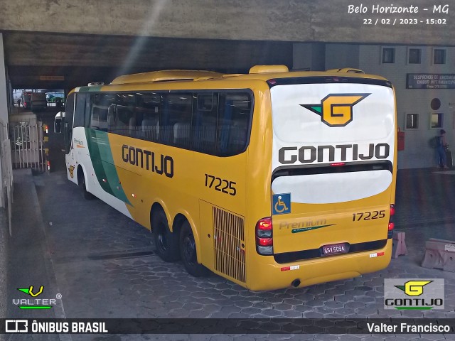 Empresa Gontijo de Transportes 17225 na cidade de Belo Horizonte, Minas Gerais, Brasil, por Valter Francisco. Número da foto: #11003168.