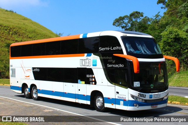 Expresso União 20053 na cidade de Piraí, Rio de Janeiro, Brasil, por Paulo Henrique Pereira Borges. Número da foto: #11004652.