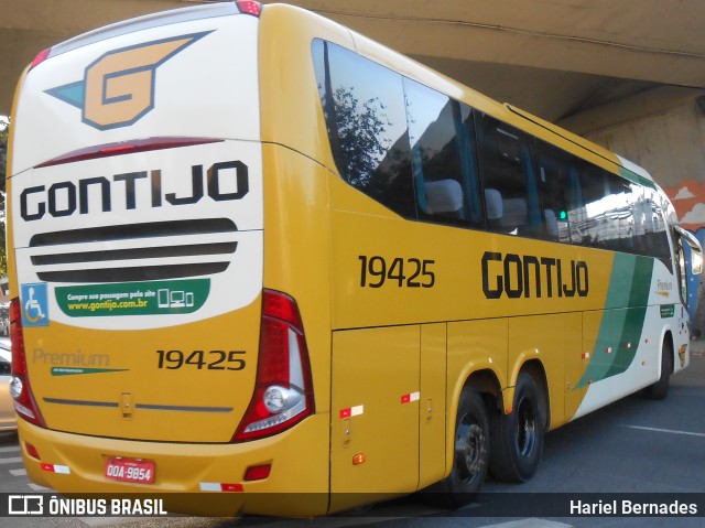 Empresa Gontijo de Transportes 19425 na cidade de Belo Horizonte, Minas Gerais, Brasil, por Hariel Bernades. ID da foto: 11004901.