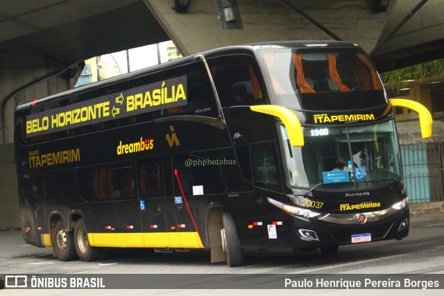 Viação Itapemirim 20037 na cidade de Belo Horizonte, Minas Gerais, Brasil, por Paulo Henrique Pereira Borges. Número da foto: #11004709.