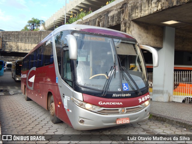 Expresso Gardenia 3490 na cidade de Belo Horizonte, Minas Gerais, Brasil, por Luiz Otavio Matheus da Silva. ID da foto: 11004513.