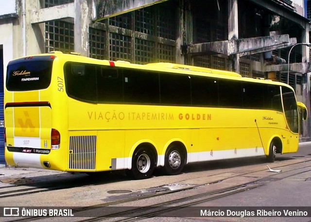 Viação Itapemirim 5017 na cidade de Rio de Janeiro, Rio de Janeiro, Brasil, por Márcio Douglas Ribeiro Venino. Número da foto: #11005499.