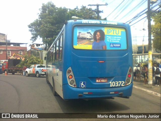 Concessionária Salvador Norte - CSN Transportes 10372 na cidade de Salvador, Bahia, Brasil, por Mario dos Santos Nogueira Junior. Número da foto: #11003203.