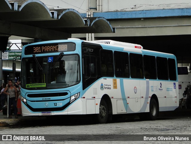 Auto Viação São José 12238 na cidade de Fortaleza, Ceará, Brasil, por Bruno Oliveira Nunes. ID da foto: 11005244.