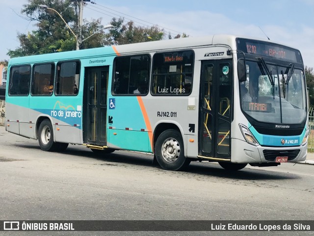 Expresso Rio de Janeiro RJ 142.011 na cidade de Niterói, Rio de Janeiro, Brasil, por Luiz Eduardo Lopes da Silva. Número da foto: #11003335.