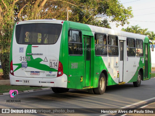 VB Transportes e Turismo 3155 na cidade de Campinas, São Paulo, Brasil, por Henrique Alves de Paula Silva. Número da foto: #11005951.