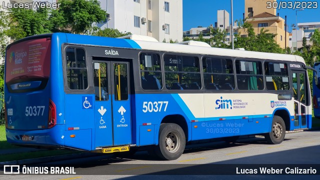 Transol Transportes Coletivos 50377 na cidade de Florianópolis, Santa Catarina, Brasil, por Lucas Weber Calizario. Número da foto: #11003283.