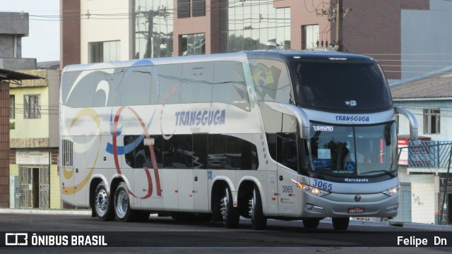 Transguga Transportes e Turismo 3065 na cidade de Cascavel, Paraná, Brasil, por Felipe  Dn. ID da foto: 11053459.