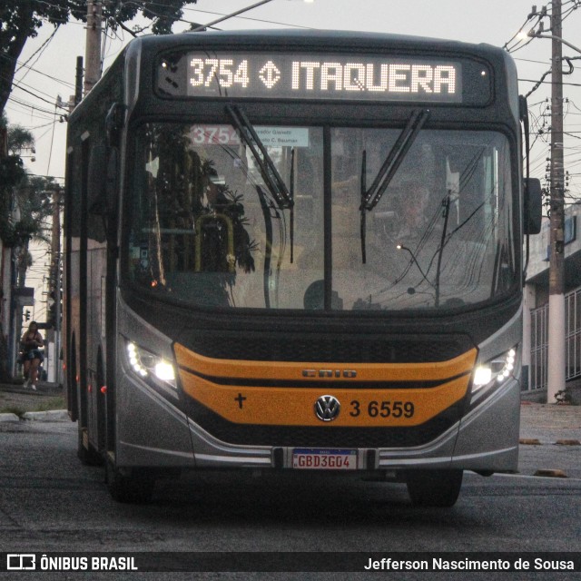 Transunião Transportes 3 6559 na cidade de São Paulo, São Paulo, Brasil, por Jefferson Nascimento de Sousa. ID da foto: 11051322.