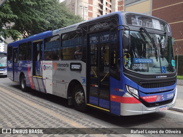 Guarulhos Transportes 33.646 na cidade de Guarulhos, São Paulo, Brasil, por Rafael Lopes de Oliveira. ID da foto: 11051242.