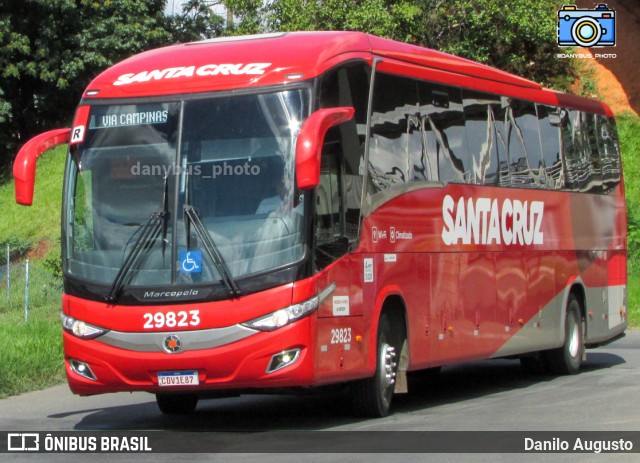 Viação Santa Cruz 29823 na cidade de Campinas, São Paulo, Brasil, por Danilo Augusto. ID da foto: 11051157.