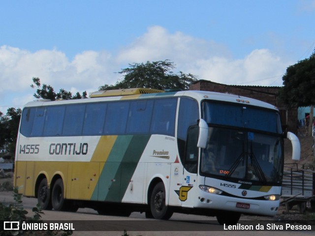 Empresa Gontijo de Transportes 14555 na cidade de Caruaru, Pernambuco, Brasil, por Lenilson da Silva Pessoa. ID da foto: 11053037.