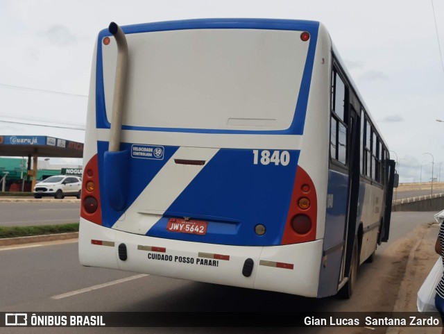 Transvida Transporte Coletivo 1840 na cidade de Ji-Paraná, Rondônia, Brasil, por Gian Lucas  Santana Zardo. ID da foto: 11051261.