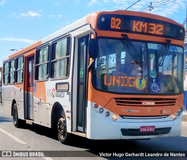 Expresso Nossa Senhora da Glória B06020 na cidade de Nova Iguaçu, Rio de Janeiro, Brasil, por Victor Hugo Gerhardt Leandro de Nantes. Número da foto: #11052469.