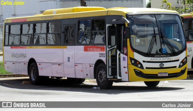 Viação Araguarina 3192 na cidade de Goiânia, Goiás, Brasil, por Carlos Júnior. ID da foto: 11053573.