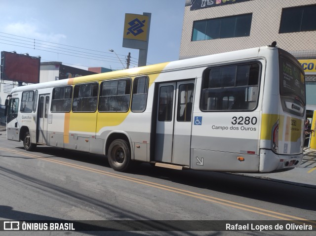 Viação Campo dos Ouros 3280 na cidade de Guarulhos, São Paulo, Brasil, por Rafael Lopes de Oliveira. Número da foto: #11053580.