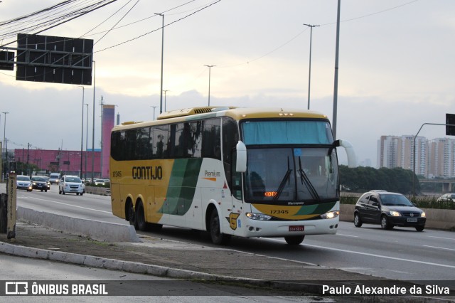 Empresa Gontijo de Transportes 17345 na cidade de São Paulo, São Paulo, Brasil, por Paulo Alexandre da Silva. ID da foto: 11053256.