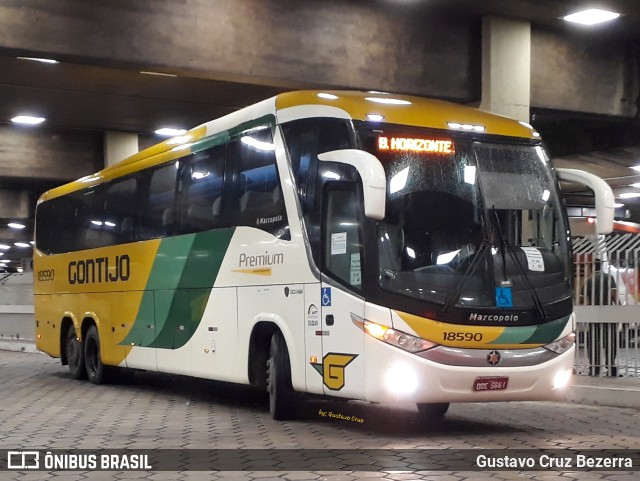 Empresa Gontijo de Transportes 18590 na cidade de Belo Horizonte, Minas Gerais, Brasil, por Gustavo Cruz Bezerra. ID da foto: 11051143.