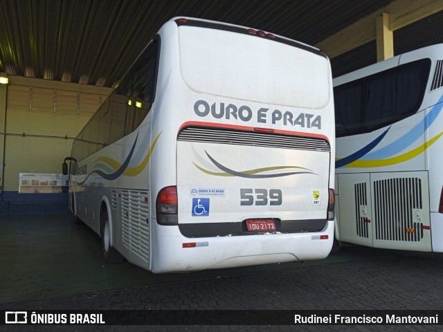 Viação Ouro e Prata 539 na cidade de Santa Rosa, Rio Grande do Sul, Brasil, por Rudinei Francisco Mantovani. Número da foto: #11053207.