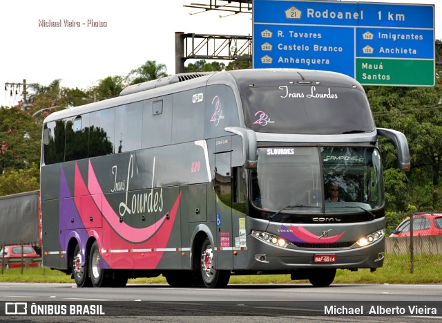 TransLourdes Transporte e Fretamento 220 na cidade de Embu das Artes, São Paulo, Brasil, por Michael  Alberto Vieira. Número da foto: #11052642.