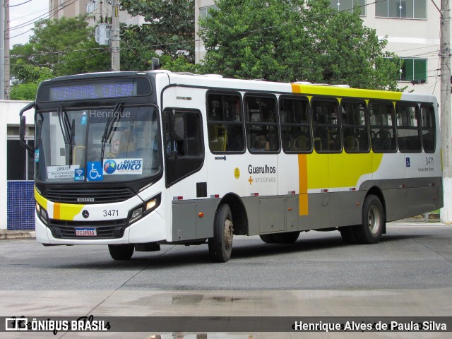 Viação Campo dos Ouros 3471 na cidade de Guarulhos, São Paulo, Brasil, por Henrique Alves de Paula Silva. ID da foto: 11053275.