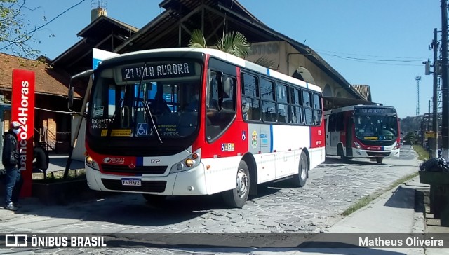 Rigras Transporte Coletivo e Turismo 172 na cidade de Ribeirão Pires, São Paulo, Brasil, por Matheus Oliveira. ID da foto: 11052465.