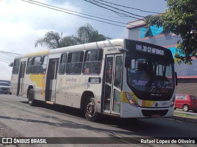 Viação Campo dos Ouros 3291 na cidade de Guarulhos, São Paulo, Brasil, por Rafael Lopes de Oliveira. Número da foto: #11051244.