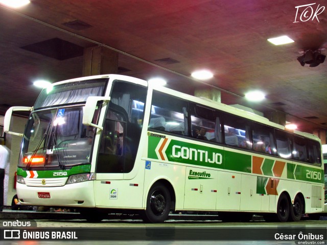 Empresa Gontijo de Transportes 21150 na cidade de Belo Horizonte, Minas Gerais, Brasil, por César Ônibus. ID da foto: 11053091.