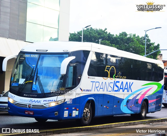 Trans Isaak Turismo 1267 na cidade de Rio de Janeiro, Rio de Janeiro, Brasil, por Victor Henrique. Número da foto: #11053212.