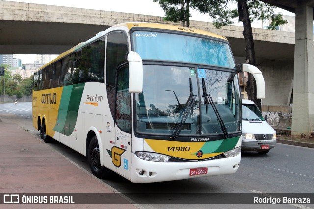 Empresa Gontijo de Transportes 14980 na cidade de Belo Horizonte, Minas Gerais, Brasil, por Rodrigo Barraza. ID da foto: 11052120.