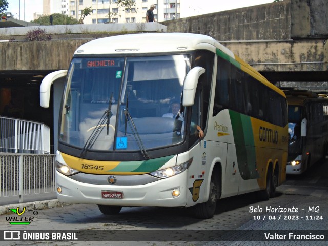 Empresa Gontijo de Transportes 18545 na cidade de Belo Horizonte, Minas Gerais, Brasil, por Valter Francisco. ID da foto: 11052668.