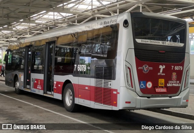 Viação Gatusa Transportes Urbanos 7 6079 na cidade de São Paulo, São Paulo, Brasil, por Diego Cardoso da Silva. ID da foto: 11051326.