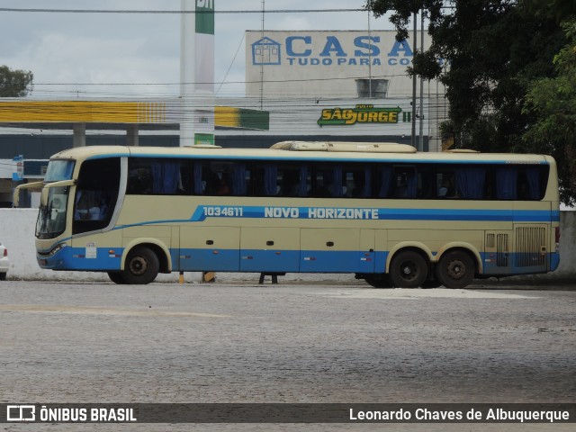 Viação Novo Horizonte 1034611 na cidade de Vitória da Conquista, Bahia, Brasil, por Leonardo Chaves de Albuquerque. Número da foto: #11052403.