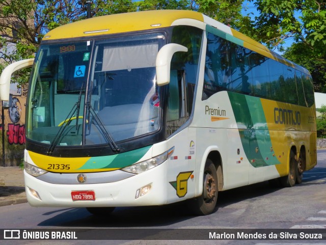 Empresa Gontijo de Transportes 21335 na cidade de Belo Horizonte, Minas Gerais, Brasil, por Marlon Mendes da Silva Souza. ID da foto: 11054680.