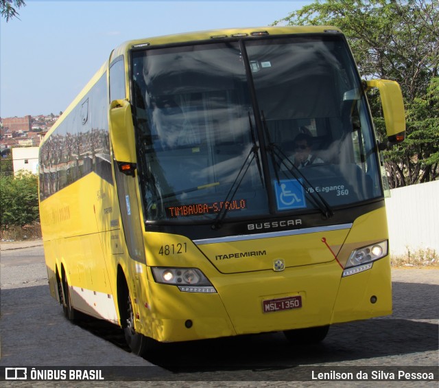 Viação Itapemirim 48121 na cidade de Caruaru, Pernambuco, Brasil, por Lenilson da Silva Pessoa. ID da foto: 11054603.