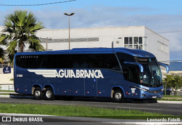 Viação Águia Branca 27890 na cidade de Vitória, Espírito Santo, Brasil, por Leonardo Fidelli. ID da foto: 11054971.