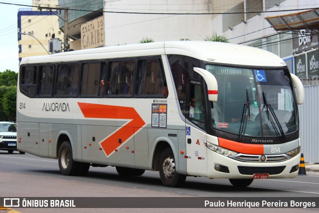 Viação Alvorada 814 na cidade de Vila Velha, Espírito Santo, Brasil, por Paulo Henrique Pereira Borges. Número da foto: #11054626.