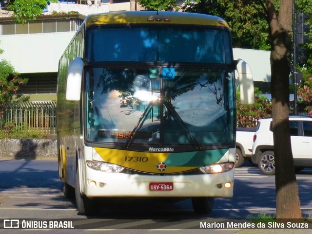 Empresa Gontijo de Transportes 17310 na cidade de Belo Horizonte, Minas Gerais, Brasil, por Marlon Mendes da Silva Souza. ID da foto: 11054509.