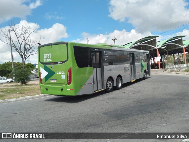 Auto Ônibus São João 33001 na cidade de Feira de Santana, Bahia, Brasil, por Emanuel Silva. ID da foto: 11054257.