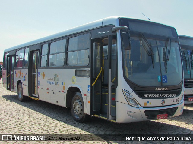 Viação Lira 14007 na cidade de Hortolândia, São Paulo, Brasil, por Henrique Alves de Paula Silva. Número da foto: #11055560.