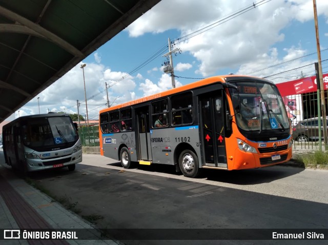 Auto Ônibus São João 11002 na cidade de Feira de Santana, Bahia, Brasil, por Emanuel Silva. ID da foto: 11054244.