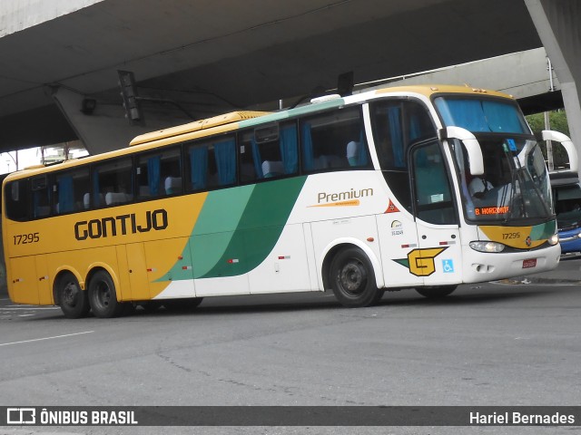 Empresa Gontijo de Transportes 17295 na cidade de Belo Horizonte, Minas Gerais, Brasil, por Hariel Bernades. ID da foto: 11054854.