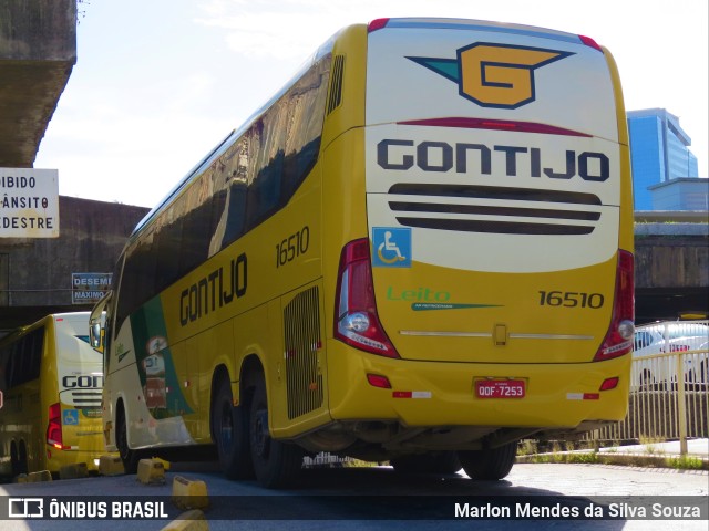 Empresa Gontijo de Transportes 16510 na cidade de Belo Horizonte, Minas Gerais, Brasil, por Marlon Mendes da Silva Souza. ID da foto: 11054726.