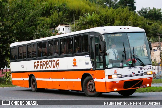 VINSAL - Viação Nossa Senhora Aparecida 036 na cidade de Barra do Piraí, Rio de Janeiro, Brasil, por Paulo Henrique Pereira Borges. Número da foto: #11054687.