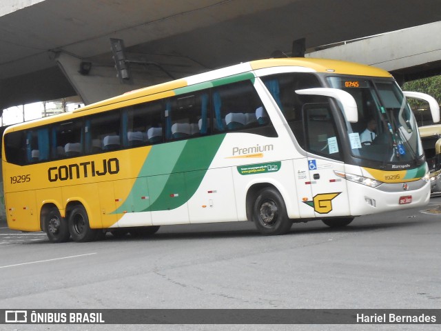 Empresa Gontijo de Transportes 19295 na cidade de Belo Horizonte, Minas Gerais, Brasil, por Hariel Bernades. ID da foto: 11053788.