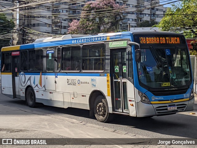 Transportes Barra D13002 na cidade de Rio de Janeiro, Rio de Janeiro, Brasil, por Jorge Gonçalves. ID da foto: 11054128.