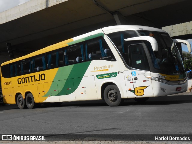 Empresa Gontijo de Transportes 19005 na cidade de Belo Horizonte, Minas Gerais, Brasil, por Hariel Bernades. ID da foto: 11054632.