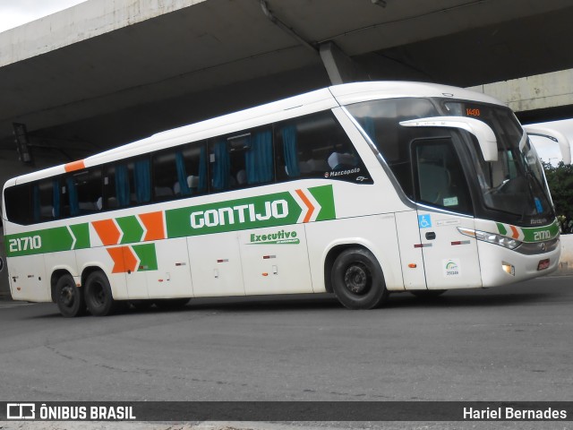 Empresa Gontijo de Transportes 21710 na cidade de Belo Horizonte, Minas Gerais, Brasil, por Hariel Bernades. Número da foto: #11053935.