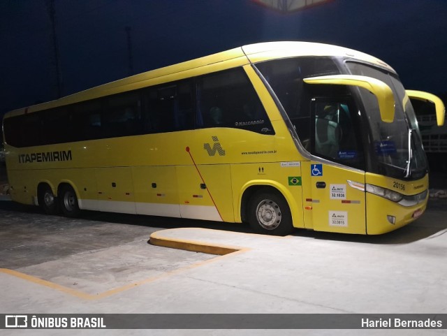 Viação Itapemirim 20156 na cidade de Registro, São Paulo, Brasil, por Hariel Bernades. ID da foto: 11055857.