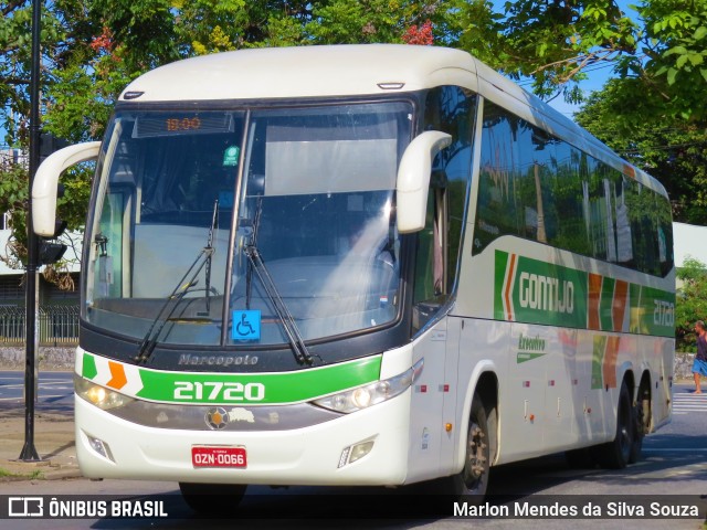 Empresa Gontijo de Transportes 21720 na cidade de Belo Horizonte, Minas Gerais, Brasil, por Marlon Mendes da Silva Souza. ID da foto: 11054801.